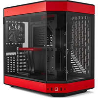  HYTE Y60 táp nélküli ablakos Mid Tower számítógépház piros-fekete