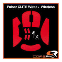  Corepad Mouse Rubber Sticker #722 - Pulsar Xlite Wired/ Wireless gaming Soft Grips piros