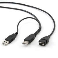  Gembird USB-A 2.0 -> USB-A 2.0 M/F adatkábel hosszabbító 0.9m fekete