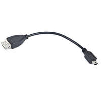  Gembird USB-A 2.0 -> USB-B 2.0 mini F/M adatkábel 0.15m fekete