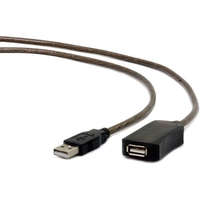  Gembird USB-A 2.0 - USB-A 2.0 M/F adatkábel hosszabbító 10m fekete aktív