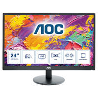 AOC AOC MVA monitor 23.6" M2470SWH, 1920x1080, 16:9, 250cd/m2, 5ms, VGA/HDMI hangszóró