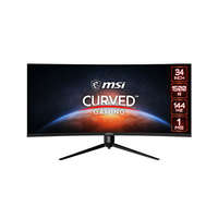 MSI DT MSI Monitor GAMING Optix MAG342CQR Ívelt 34" UWQHD, 3440x1440, 144Hz VA 21:9, 4000:1 CR, 300cd/m2, 1 ms, HDMI, DP, Black