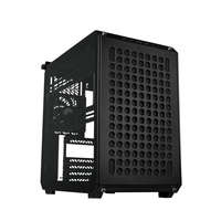 COOLER MASTER COOLER MASTER Ház Mid ATX QUBE 500 FLATPACK BLACK EDITION, 1db Ventilátorral, Tápegység nélkül, fekete