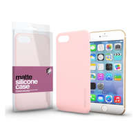 Apple Xprotector Matte, ultra vékony matt szilikon hátlap tok, Apple iPhone SE (2020)/7/8, púder pink