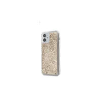 Apple Guess 4G Liquid Glitter Apple iPhone 12 mini hátlap tok, arany