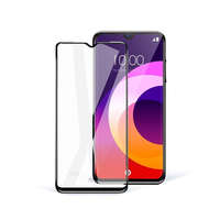  Samsung Galaxy A12/M12/F12 Full Glue Ceramic hajlított tempered glass kijelzővédő üvegfólia, fekete