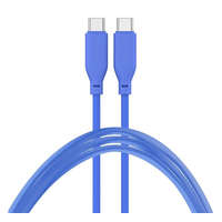  4smarts High Flex USB-C / USB-C Szilikon kábel, 60W, 1.5m kék