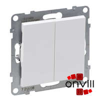 Legrand Legrand 721108IP44, Suno Kettős Váltókapcsoló, 10 AX, IP44, Fehér