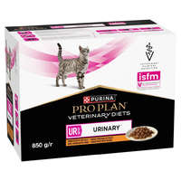 Pro Plan Veterinary Diets UR St/Ox Urinary Chicken nedves eledel macskák számára - csirkés 10 x 85 g