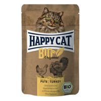 HAPPY CAT POUCH HÚS BIO CSIRKE-PULYKA ÁLLATELEDEL MACSKÁK SZÁMÁRA 12X85g