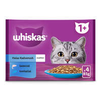 Whiskas alutasak 4-pack halas aszpikban 4x85g Multipack