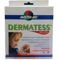 Master-Aid Dermatess Plus steril mull-lap 10 × 10 cm 12 db