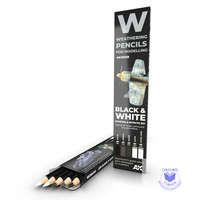 AK Interactive Weathering pencils - WATERCOLOR PENCIL SET BLACK AND WHITE