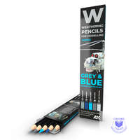 AK Interactive Weathering pencils - WATERCOLOR PENCIL SET GREY AND BLUE CAMOUFLAGES