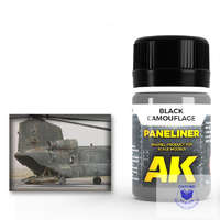 AK Interactive AIR Weathering products - Paneliner for black camouflage 35ml
