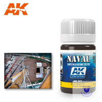AK Interactive Weathering products for ships - DARK WASH FOR WOOD DECKS