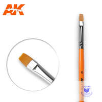 AK Interactive Brushes - FLAT BRUSH 6 SYNTHETIC