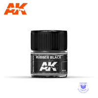 AK Interactive Real Color Paint - Rubber Black 10ml
