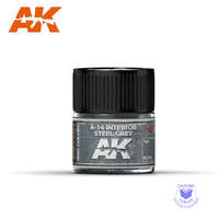 AK Interactive Real Color Paint - A-14 Interior Steel Grey 10ml