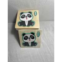 Fa puzzle - panda domború (11x11x1 cm)