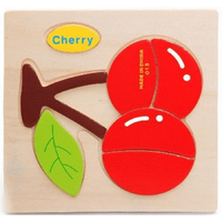  Fa puzzle - cseresznye (7 db-os készségfejlesztő játék kicsiknek)