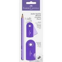 Faber Castell Faber-Castell grafitceruza HB Sparkle Jumbo gyöngyházfény lila purple 111675