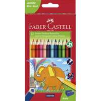 Faber Castell Faber-Castell színes ceruza 12db háromszögletű Jumbo+hegyező 116501