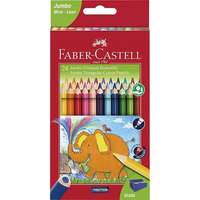 Faber Castell Faber-Castell színes ceruza 24db-os háromszögletű Jumbo+hegyező 116524