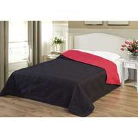 NATURTEX Emily piros-fekete hegesztett ágytakaró 235x250 cm