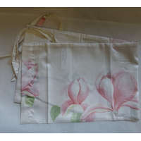 Billerbeck Billerbeck Elegante hengerpárna huzat, 40x15 cm, Bézs/pink virág (01)