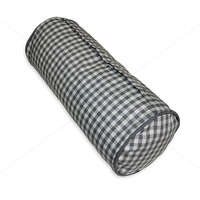 Hengerpárna toll töltettel, Kockás, 35x15 cm