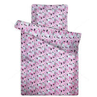 Gyermek paplan, párna garnitúra, Pink pillangó (90×140 cm + 40×50 cm)