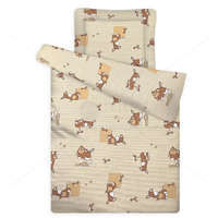 Gyermek paplan, párna garnitúra, Barna csacsi (90×140 cm 40×50 cm)