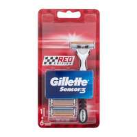 Gillette Gillette Sensor3 Red Edition borotva borotva + 6 db borotvabetét férfiaknak