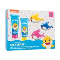 Pinkfong Pinkfong Baby Shark Gift Set ajándékcsomagok Baby Shark fürdőhab 75 ml + Baby Shark 2 az 1-ben sampon és hajkondicionáló 75 ml + fürdőjáték 3 db