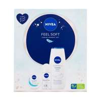 Nivea Nivea Feel Soft ajándékcsomagok Creme Soft tusfürdő 250 ml + Original Natural golyós izzadásgátló dezodor 50 ml + Soft hidratálókrém 100 ml nőknek