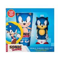 Sonic The Hedgehog Sonic The Hedgehog Sonic Figure Duo Set ajándékcsomagok tusfürdő 150 ml + Sonic figura gyermekeknek