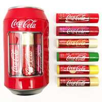 Lip Smacker Lip Smacker Coca-Cola Can Collection ajándékcsomagok ajakbalzsam 6 x 4 g + fémdoboz gyermekeknek