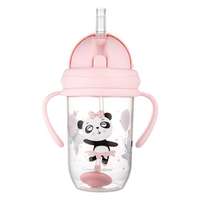 Canpol babies Canpol babies Exotic Animals Non-Spill Expert Cup With Weighted Straw Pink kis bögre 270 ml gyermekeknek