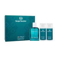 Sergio Tacchini Sergio Tacchini I Love Italy ajándékcsomagok eau de toilette 100 ml + tusfürdő 100 ml + borotválkozás utáni balzsam 100 ml férfiaknak