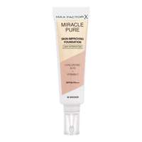 Max Factor Max Factor Miracle Pure Skin-Improving Foundation SPF30 alapozó 30 ml nőknek 80 Bronze