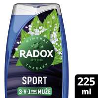Radox Radox Sport Mint And Sea Salt 3-in-1 Shower Gel tusfürdő 225 ml férfiaknak
