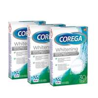 Corega Corega Tabs Whitening Trio tisztító tabletták és oldatok Tisztító tabletta 3 x 30 tabletta uniszex