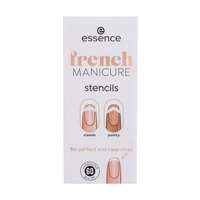 Essence Essence French Manicure Stencils 01 French Tips & Tricks manikűr körömsablon 60 db nőknek