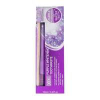 Xpel Xpel Oral Care Purple Whitening Toothpaste fogkrém Purple Whitening Toothpaste fogkrém 100 ml + Bamboo Toothbrush fogkefe 1 db uniszex