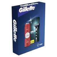 Gillette Gillette Mach3 ajándékcsomagok borotva 1 db + borotvabetét 1 db + Old Spice Whitewater 3in1 tusfürdő és sampon 250 ml férfiaknak