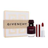 Givenchy Givenchy L'Interdit Rouge ajándékcsomagok eau de parfum 50 ml + Le Rouge Deep Velvet rúzs 3,4 g 37 Rouge Grainé nőknek