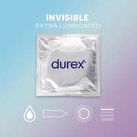 Durex Durex Invisible Extra Lubricated óvszer óvszer 3 db férfiaknak