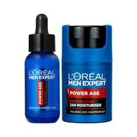 L'Oréal Paris L'Oréal Paris Men Expert Power Age Hyaluronic Multi-Action Serum szett arcszérum 30 ml + nappali arckrém 50 ml férfiaknak